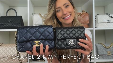 chanel my perfect mini caviar|CHANEL 21K My Perfect Caviar Mini Square Unboxing, Review, .